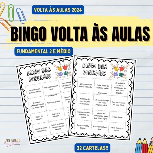 Bingo Volta às Aulas