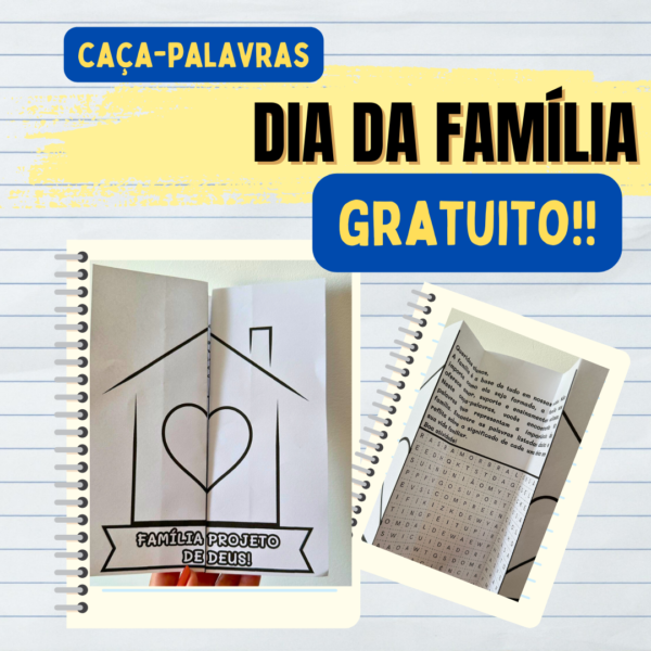 Caça-Palavras Dia da Família