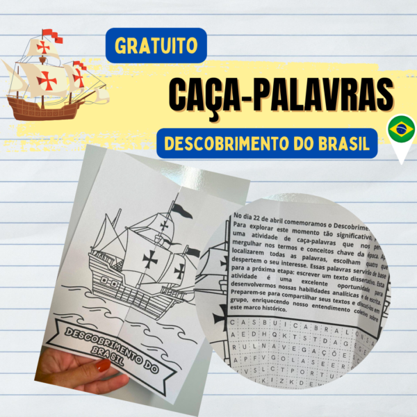 Caça-Palavras Descobrimento do Brasil