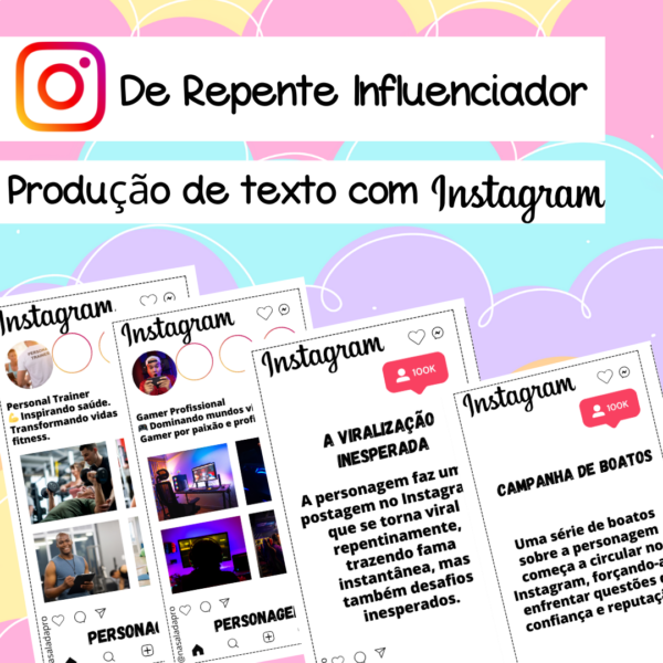 De Repente Influenciador: Produção de texto com Instagram