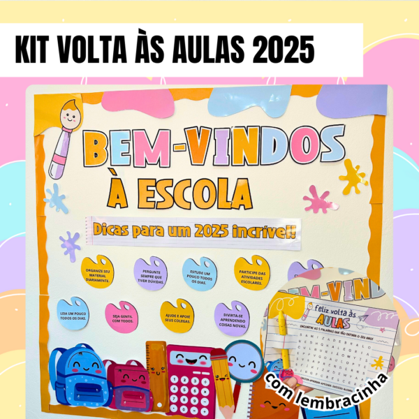 Kit Painel Volta às Aulas 2025