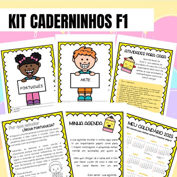 Kit Caderninhos Fundamental 1 - 2025