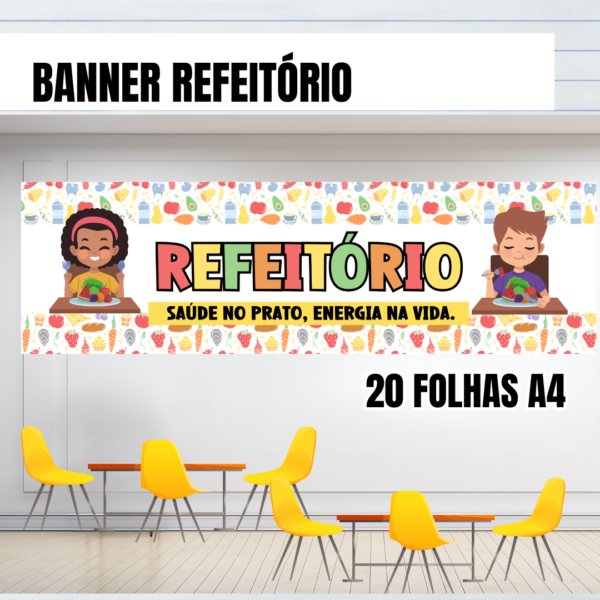 Banner gigante Refeitório