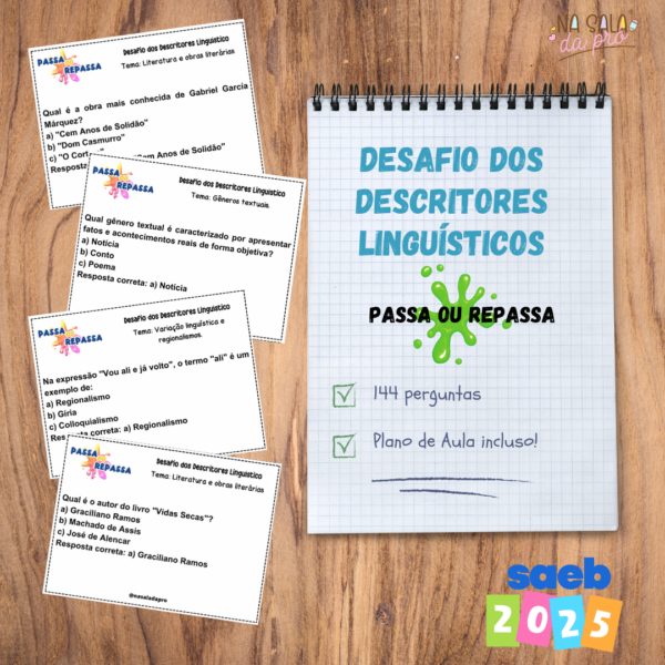 Passa ou Repassa: Desafio dos Descritores Linguísticos SAEB 9 ano