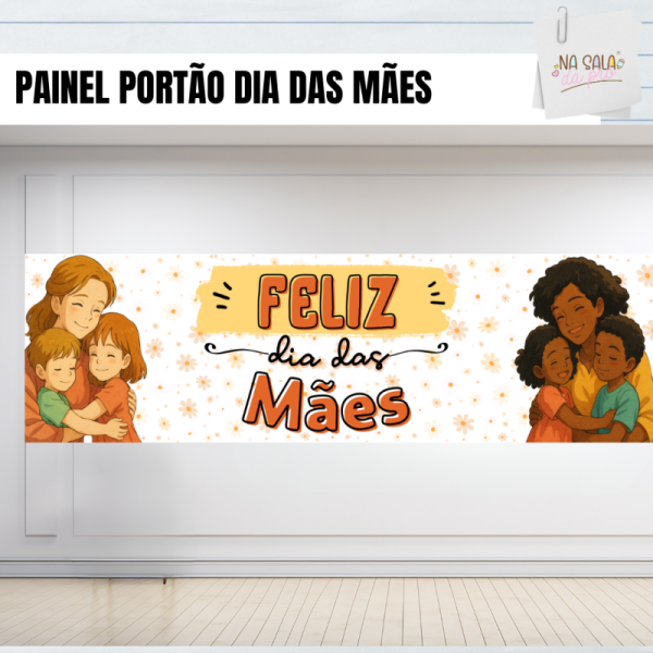 Banner para Portão Dia das Mães