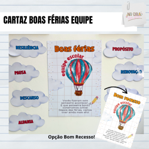 Cartaz Boas Férias, Equipe!