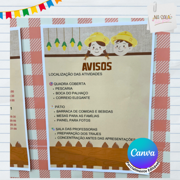Cartaz para Avisos do Arraiá - Imagem 3