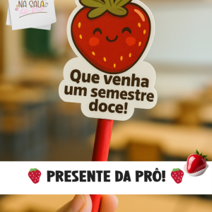 Ponteira Lápis Morango do amor