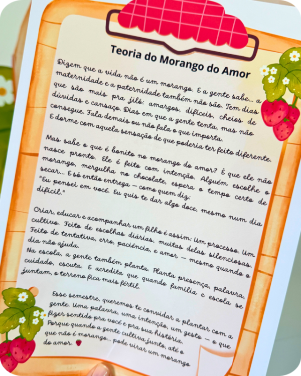 Kit Reunião de Pais  Morango do Amor - Imagem 4