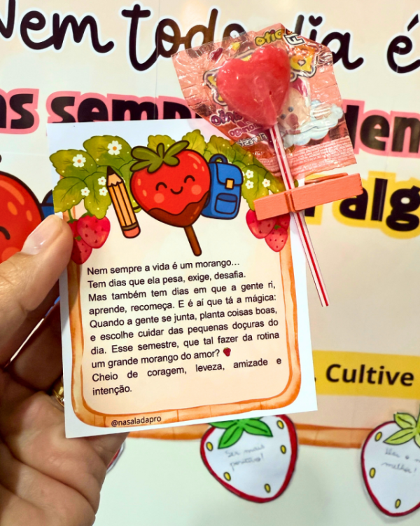 Painel Interativo de Acolhimento Morango do Amor - Imagem 4