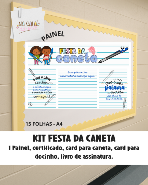 Painel Festa da Caneta 5 ano