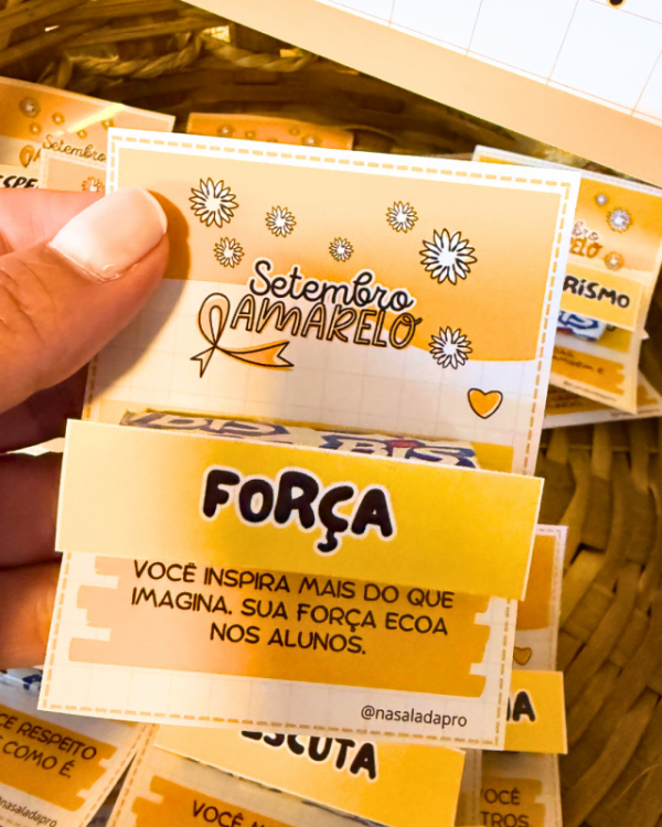 Cartaz e Lembrancinha Setembro Amarelo - Imagem 5