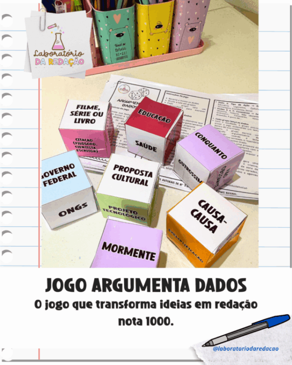 Jogo Argumenta Dados - Redação ENEM
