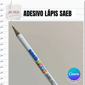 Adesivo Lápis SAEB