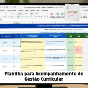 Planilha de Gestão Curricular para Coordenador Pedagógico